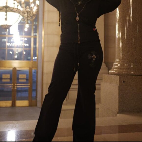 TWISTED HEART AMERICA 3 PIECE SWEAT SUIT Y2K VINTAGE RARE! - Picture 7 of 10